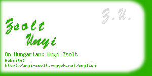 zsolt unyi business card